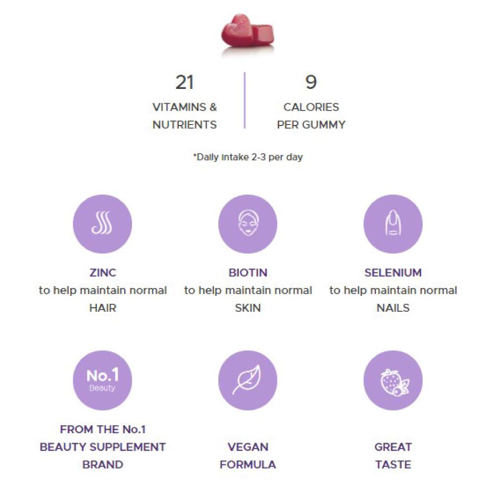 Perfectil Hair Crush Vegan Hair Vitamins - 60 Chewable Gummies for Hair Growth 5