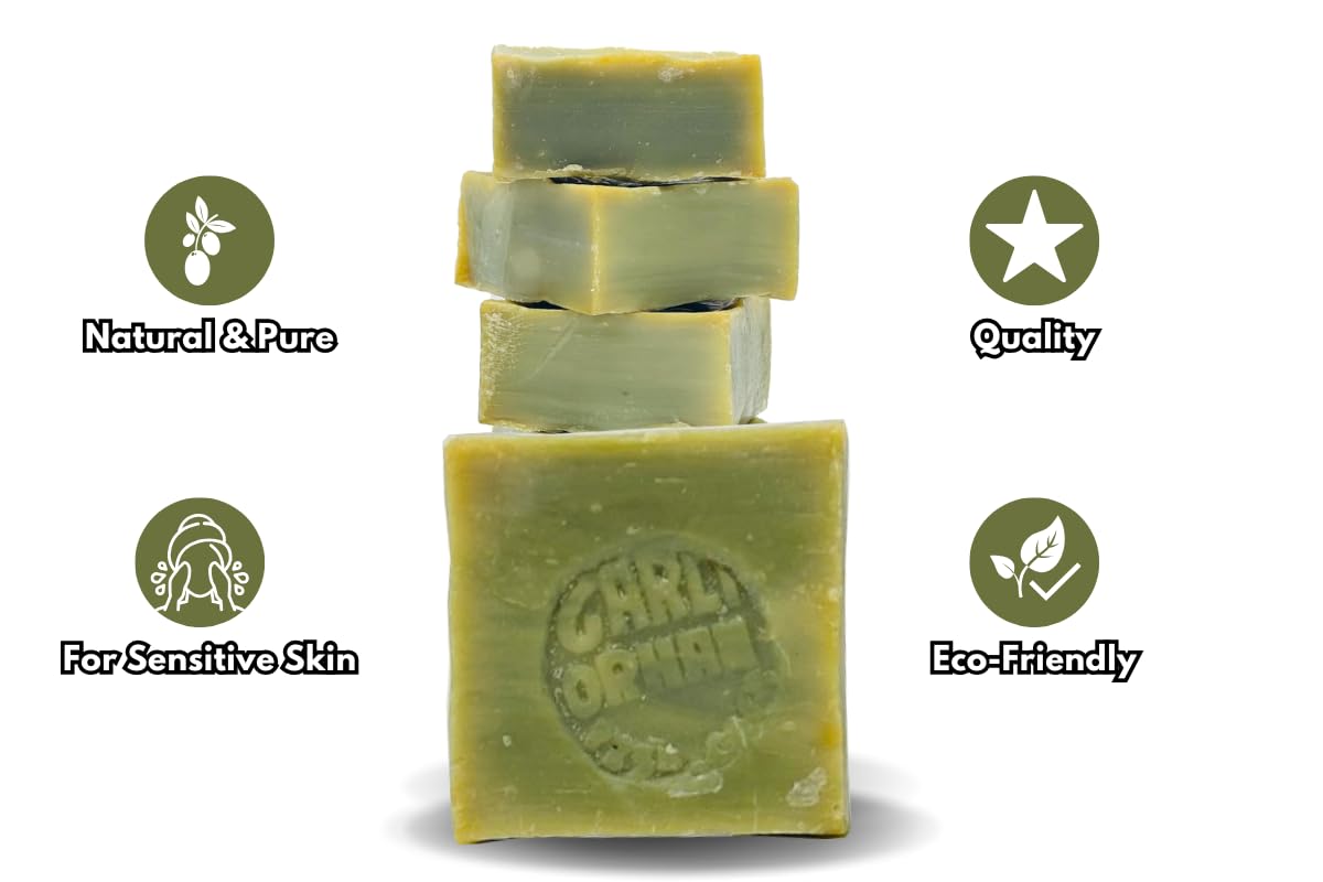 3 Stück reine Olivenölseife, 100 % natürlich, türkische Seife, handgefertigt, tierversuchsfrei 5
