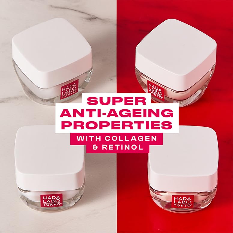 Hada Labo Tokyo Anti-Ageing Wrinkle Reducer Day Cream with Retinol & Collagen, 50ml 3