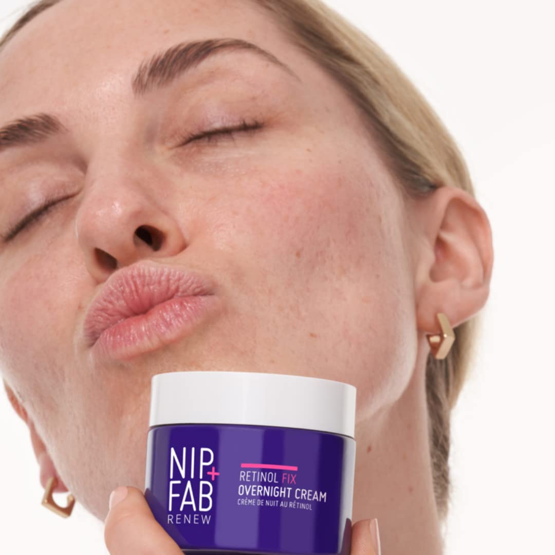 NIP + FAB Retinol Fix Overnight Cream 3% with Encapsulated Retinol, Bakuchiol & Ceramides, 50ml 4