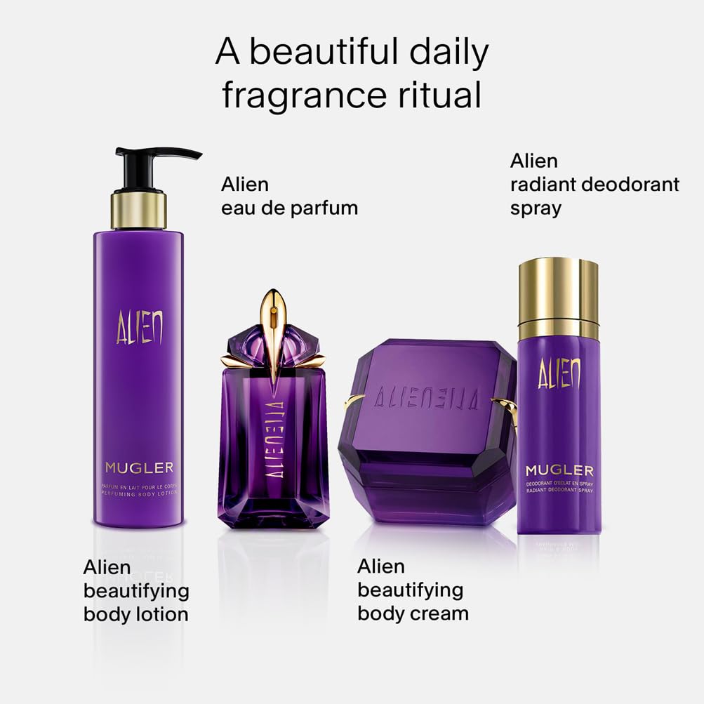 Mugler Alien Beautifying Body Cream with Jasmine and Amber Fragrance 5