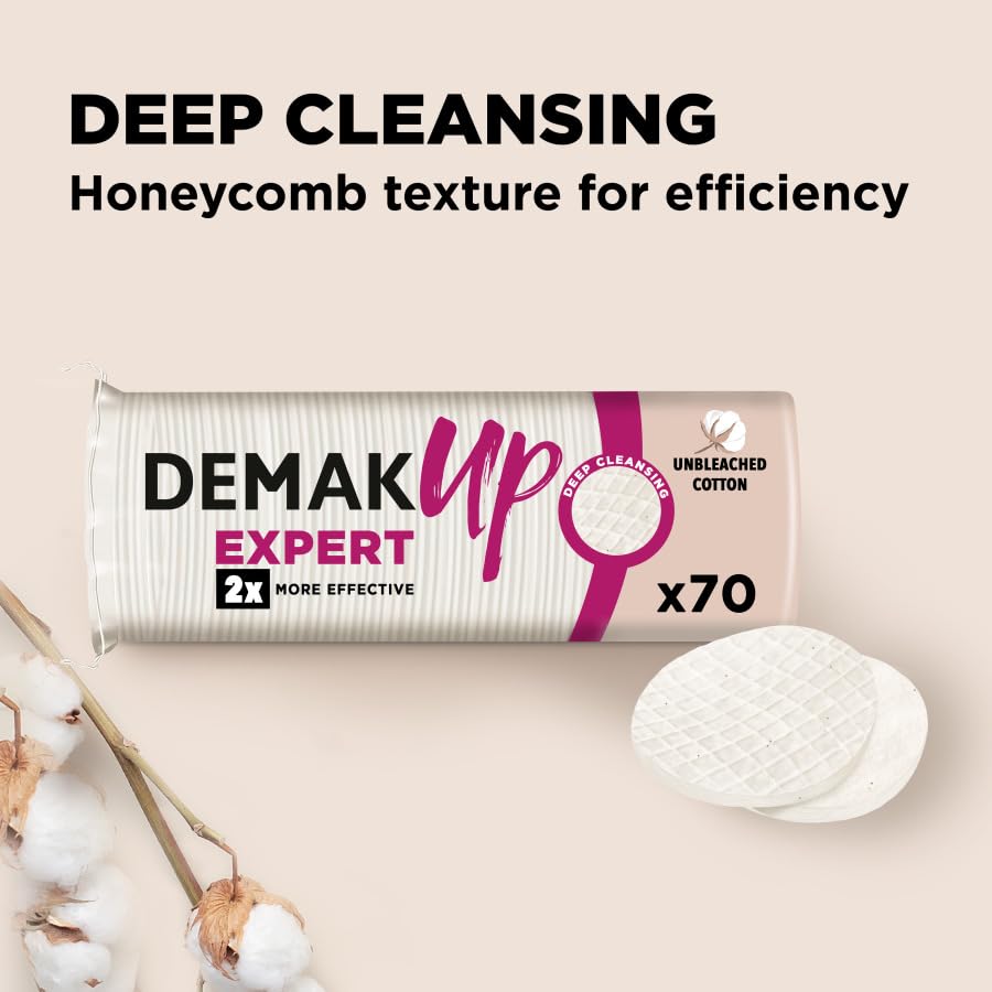 Demak'Up Expert Round Cotton Pads for Makeup Removal - 350 Count 3