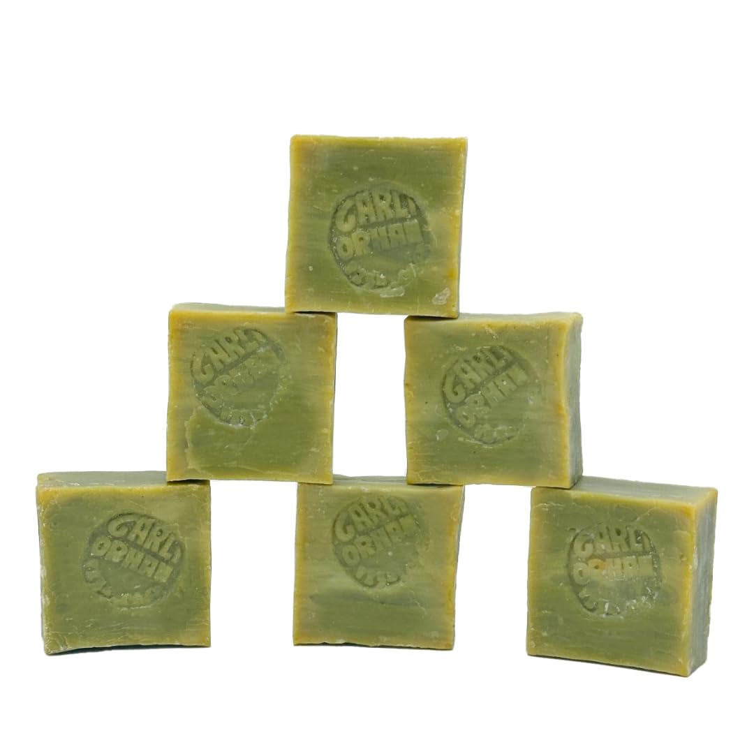 AKSOY 6 Pcs Pure Olive Oil Soap Bars - 100% Natural Handmade & Cruelty-Free