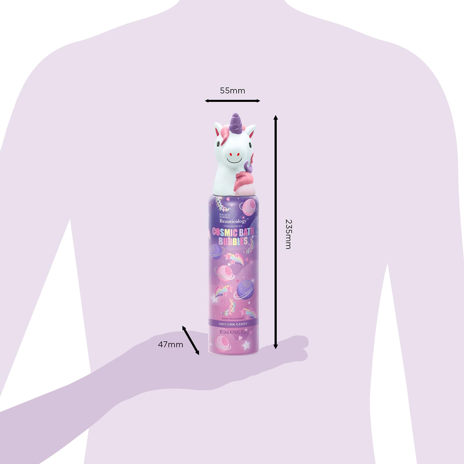 Baylis & Harding Beauticology Cosmic Unicorn Candy Bath Bubbles Gift Set 5