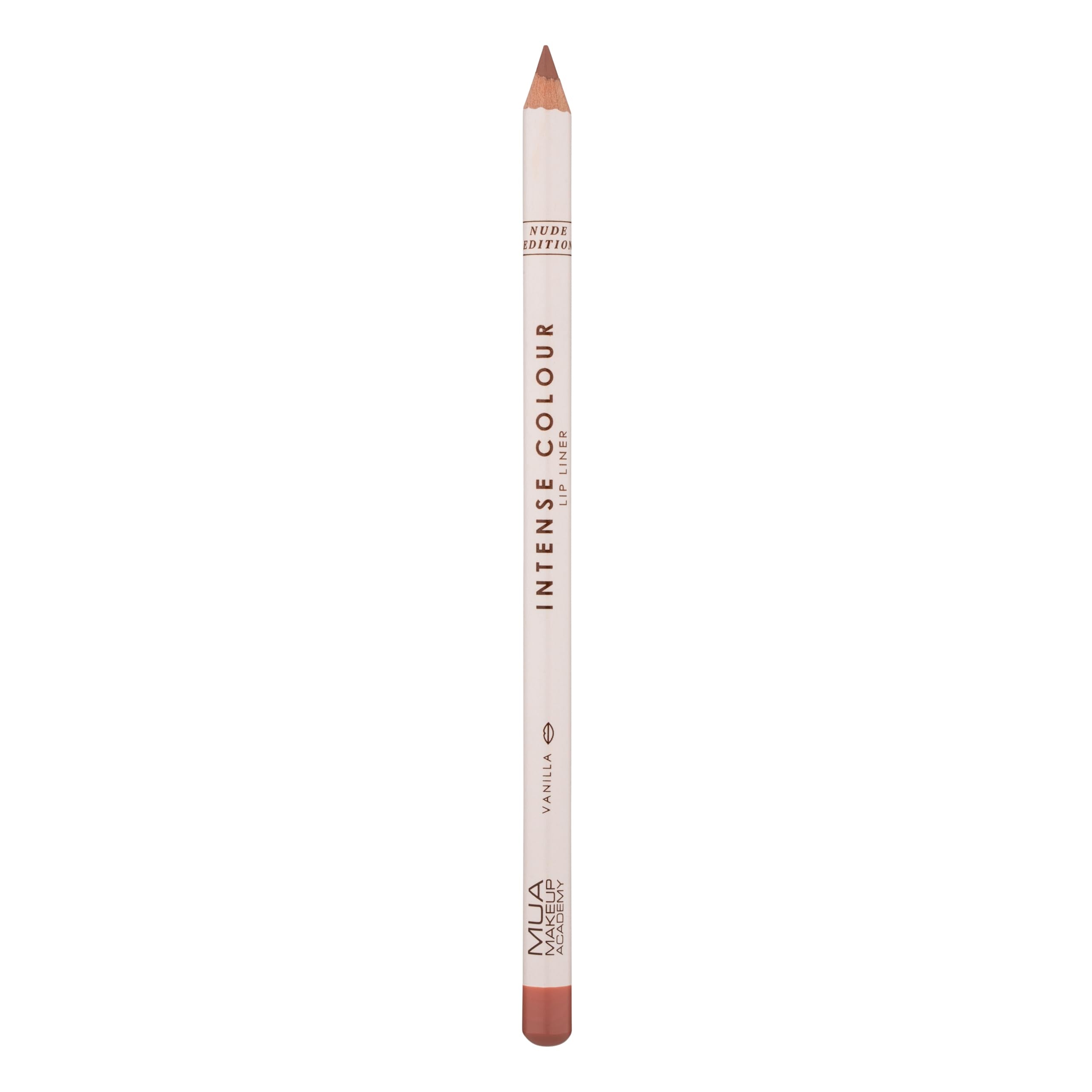 MUA Makeup Academy Intense Colour Lip Liner, Nude Edition, Shade Vanilla - Highly Pigmented Definition