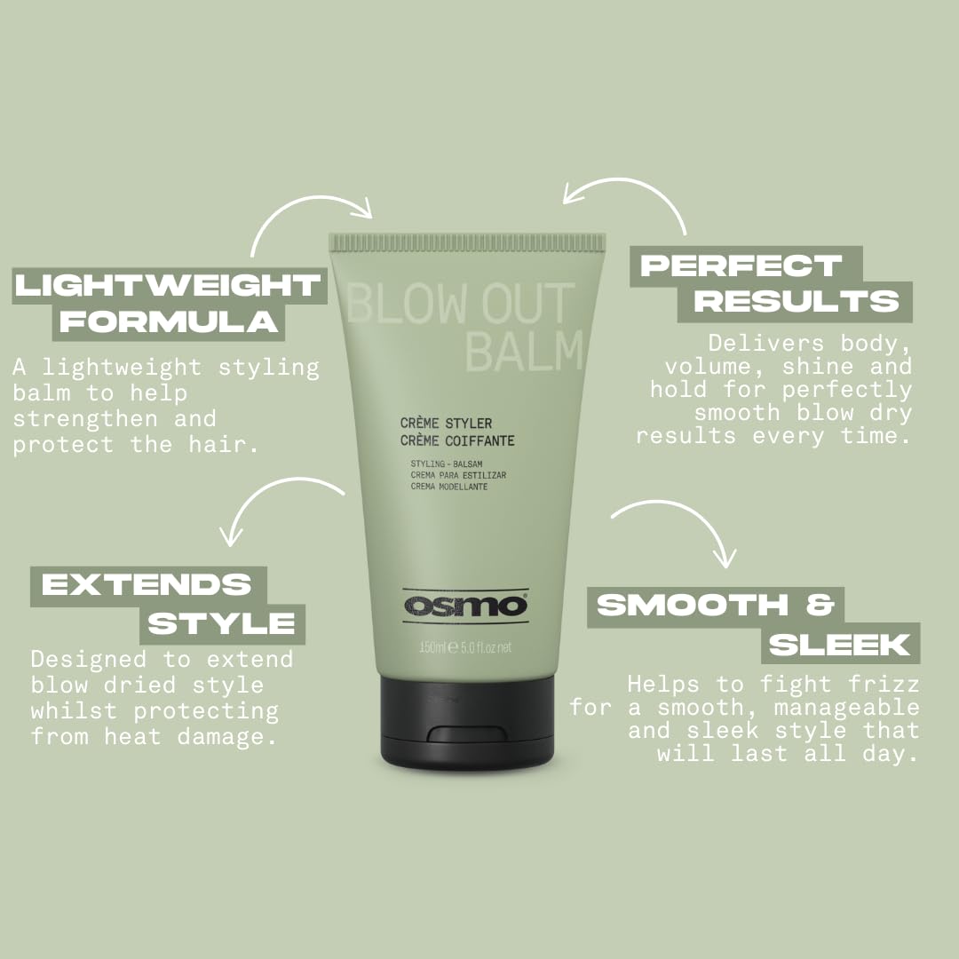 OSMO Blow Out Balm for Body, Volume, and Shine | 90% Natural Ingredients