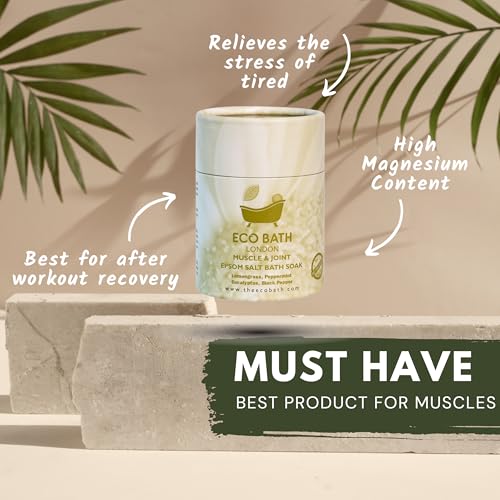 Eco Bath London Epsom Salt Gift Set: Muscle & Joint, Relaxing, and Detox Salts (3 x 250g) 3