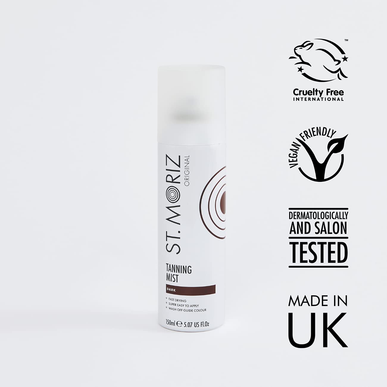 ST. MORIZ Original Instant Tanning Mist in Dark | Fast Drying Vegan Fake Tan 3