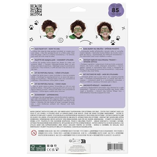 Snazaroo Ultimate Party Pack Face Paint Kit for Kids and Adults, 8 Colors