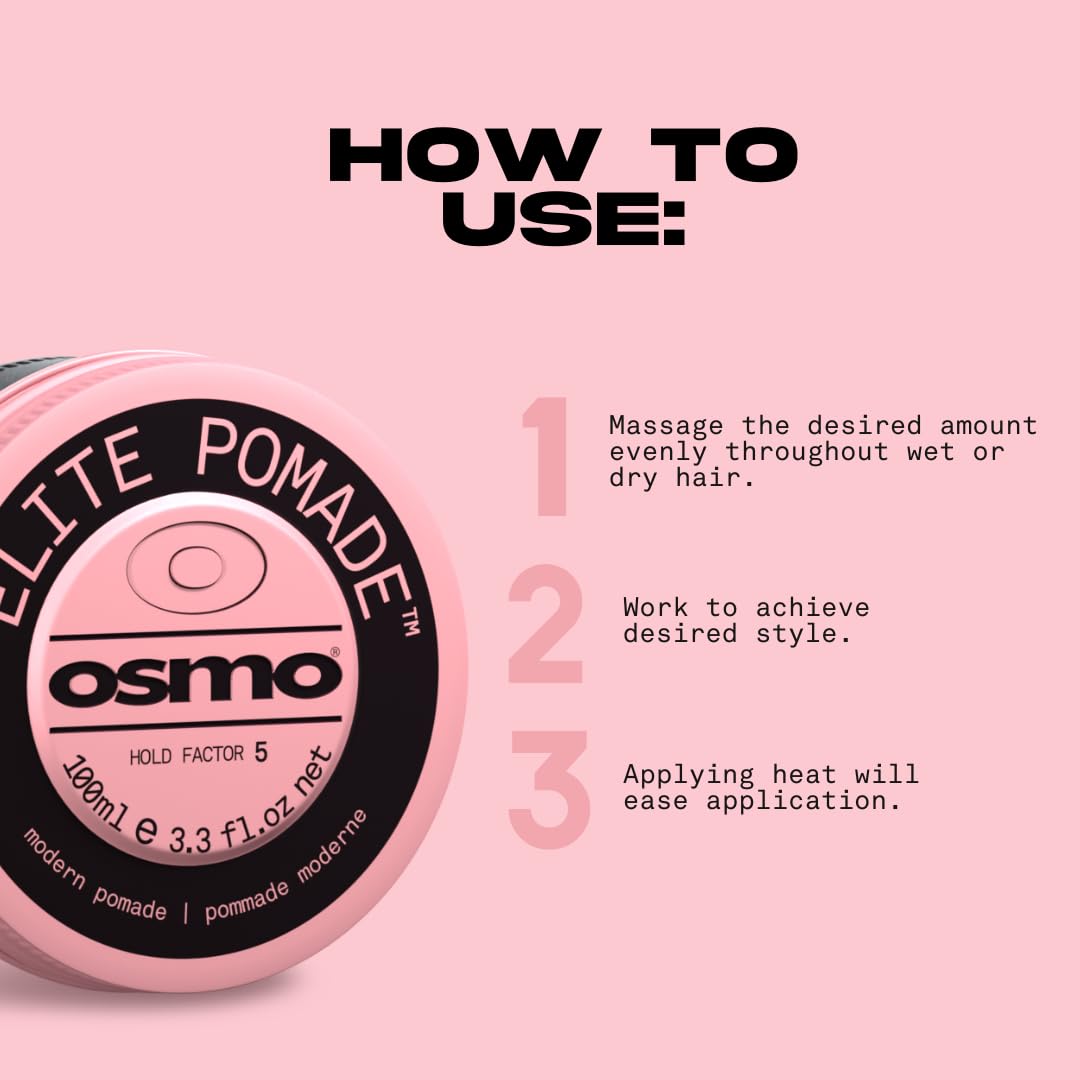 Osmo Elite Water-Based Pomade for Super Hold and Satin Finish Styling 3