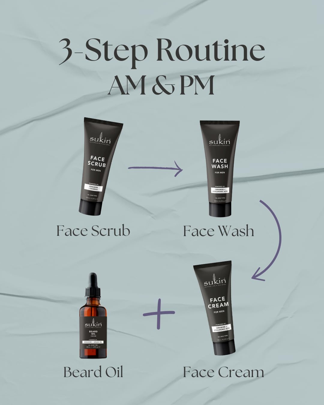 Sukin Men's Face Cream with Ceramides, Hyaluronic Acid, Coconut & Jojoba Oils 8