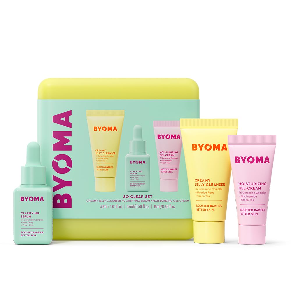 BYOMA So Clear Set - Barrier Repair Skincare Trio for Acne Prone Skin