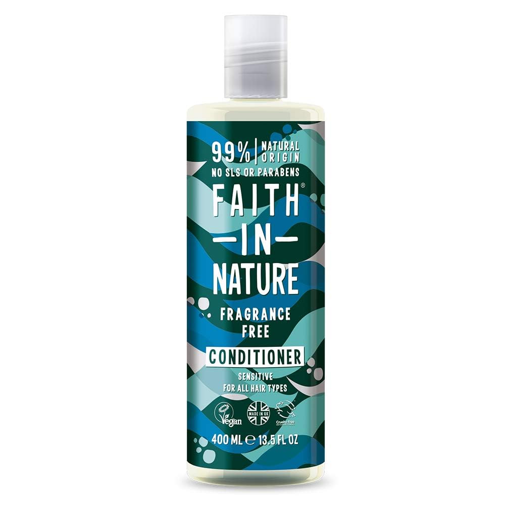 FAITH IN NATURE Fragrance Free Conditioner for Sensitive Scalp, Vegan & Cruelty Free, 400 ml