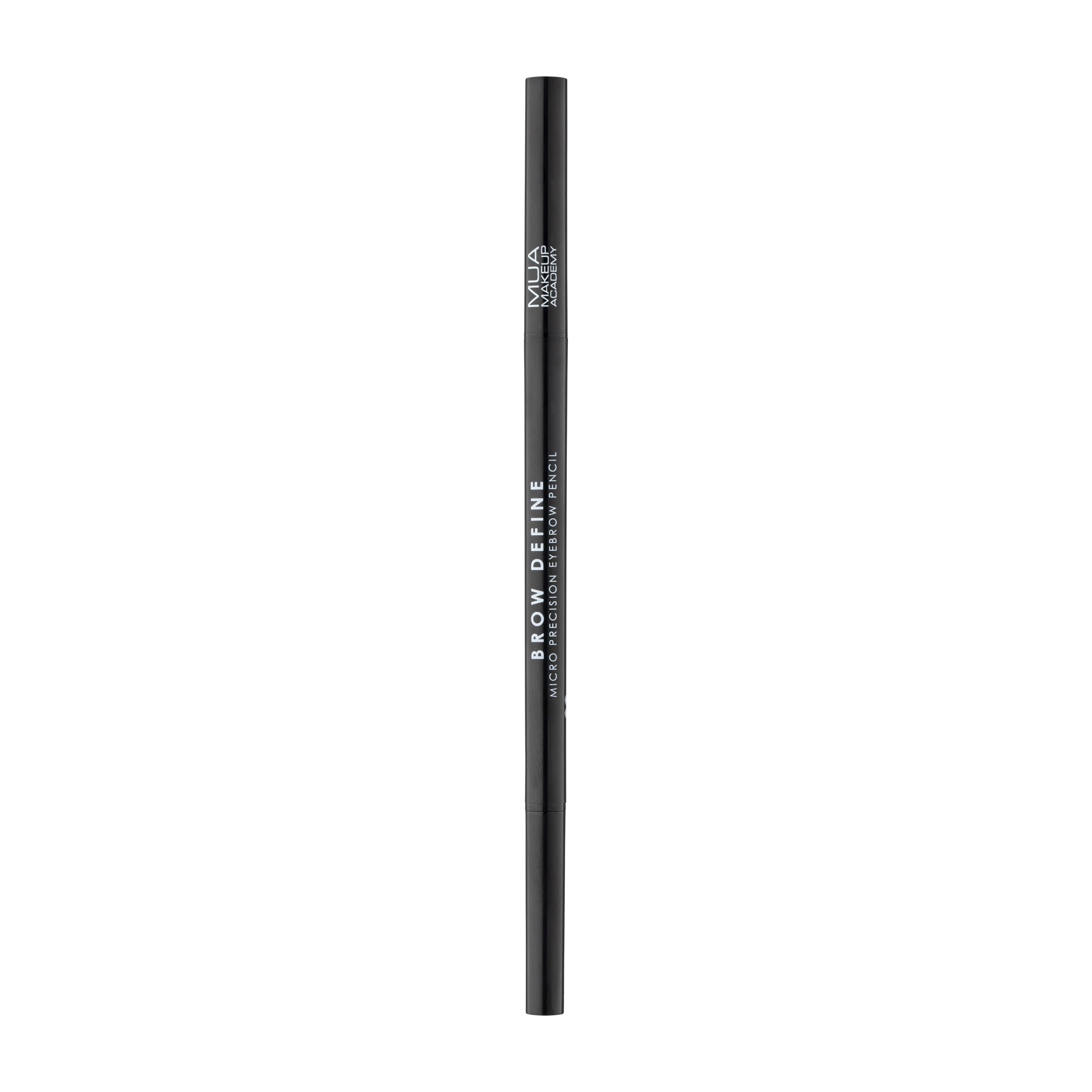 MUA Makeup Academy Brow Define, Mikro-Augenbrauenstift mit Bürstchen, Schwarz, 0,05 g – Vegan &amp; Tierversuchsfrei