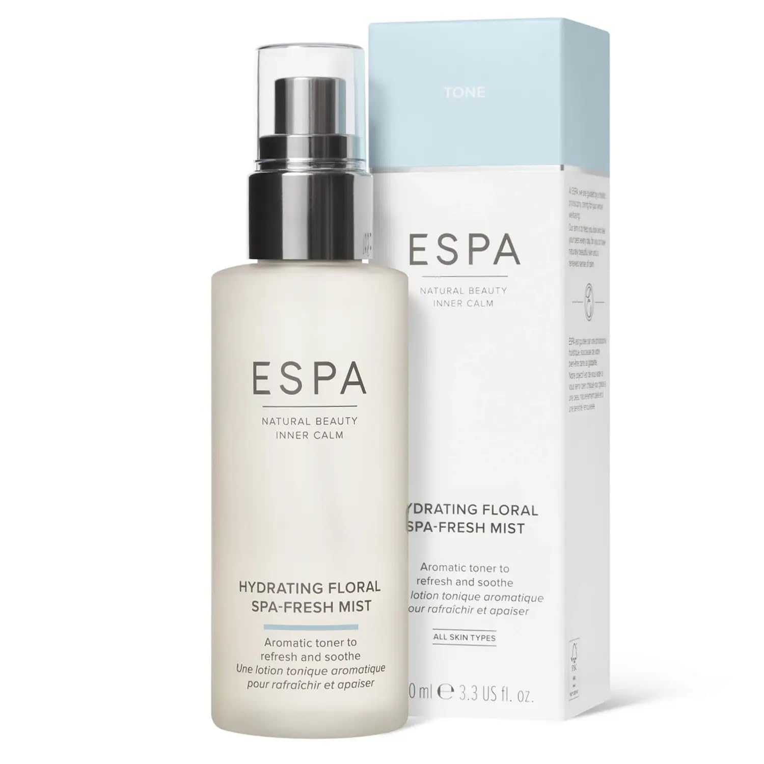 ESPA Hydrating Floral Spa-Fresh Mist 100ml | Aromatic Toner with Rose Damascena 6
