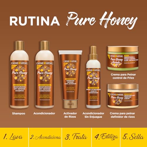 Creme of Nature Smoothing & Frizz Control Curl Defining Cream with Honey + Avocado 4