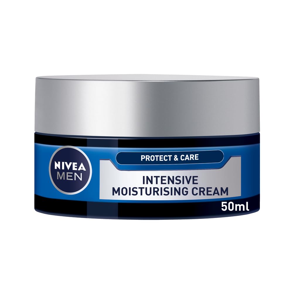 NIVEA MEN Protect & Care Intensive Moisturising Cream for Dry Skin, 3 x 50ml Pack 1