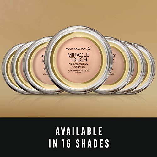 Max Factor Miracle Touch Foundation LSF 30 mit Hyaluronsäure – 78 Sand Beige 13
