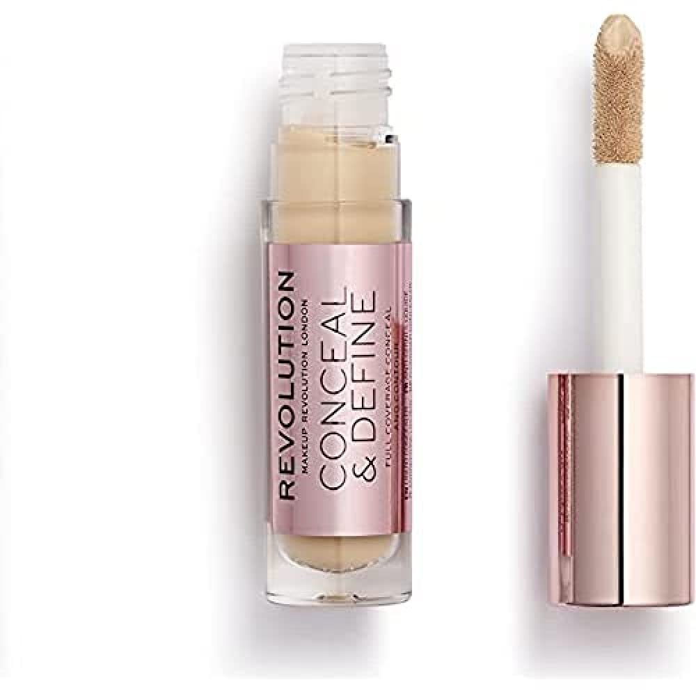 Revolution Conceal & Define Concealer, Full Coverage, Matte Finish, Shade C5, 4g