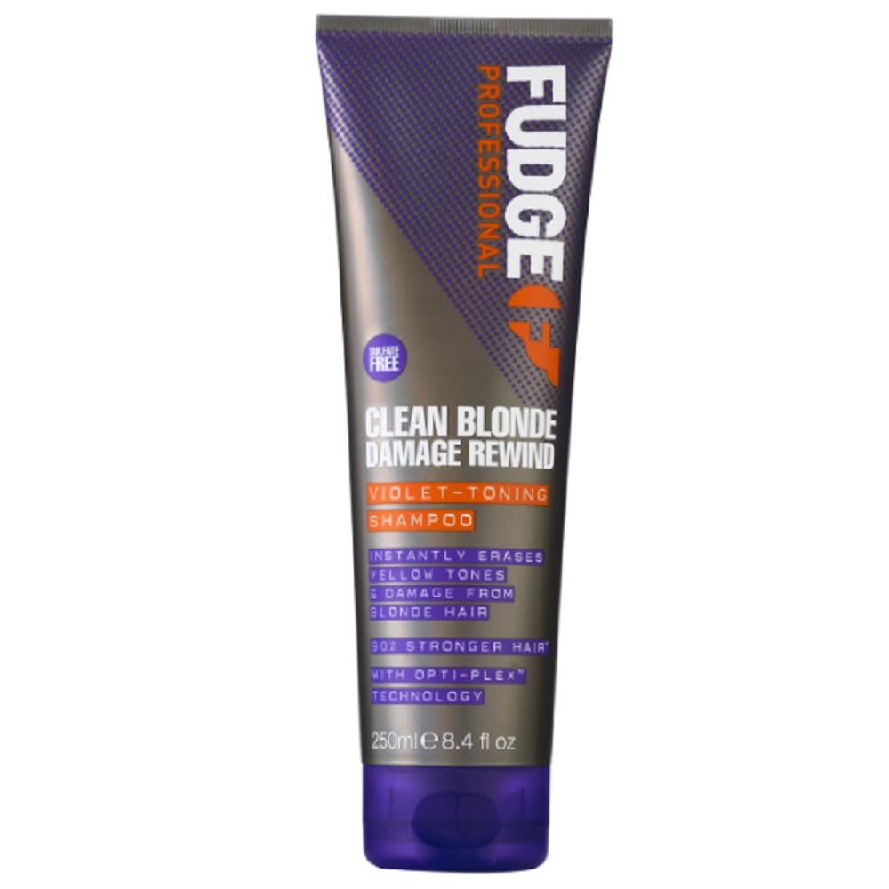 Fudge Professional Clean Blonde Damage Rewind Purple Toning Shampoo for Blonde Hair