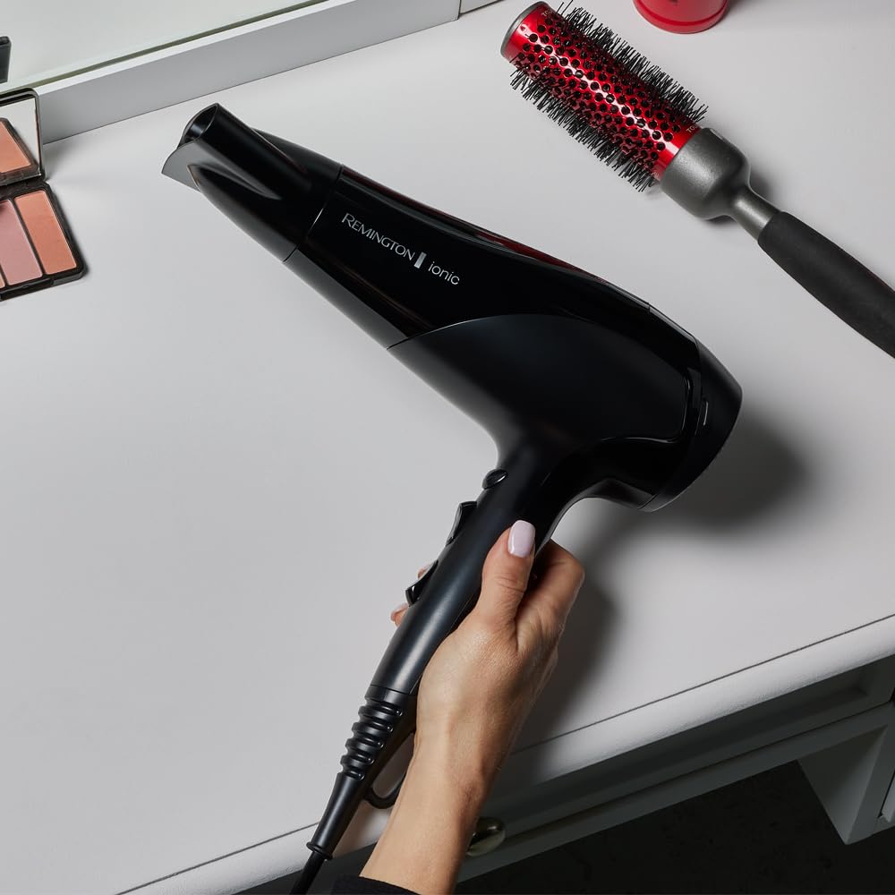 Remington Ionic Dry Hair Dryer 2200 Watt with Diffuser and Styling Nozzle 6