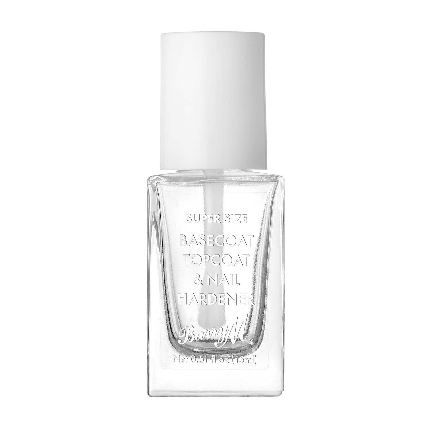 Barry M Super Size 3-in-1 All In One Nail Paint: Top Coat, Base Coat & Hardener (15ml)