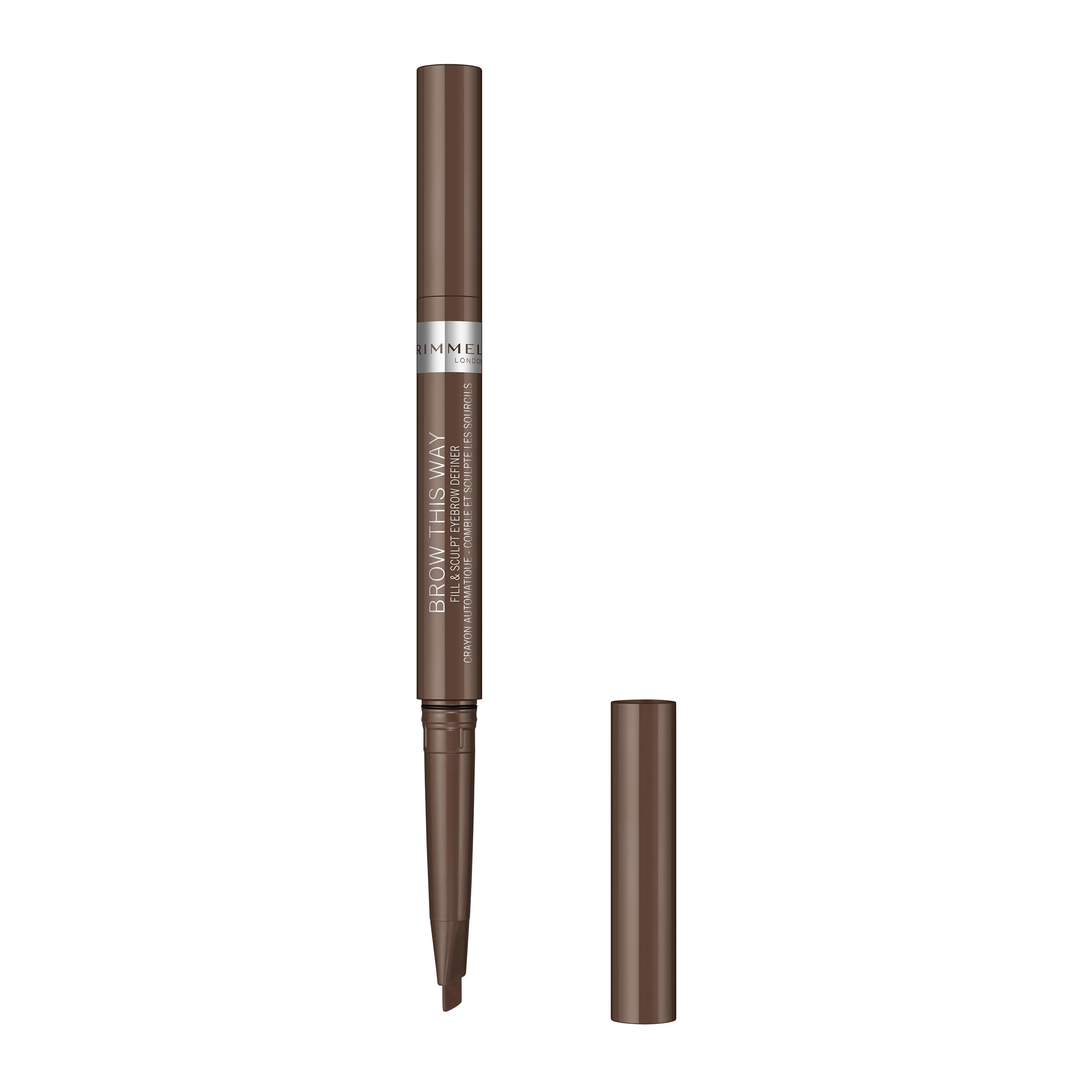 Rimmel Brow this Way Fill &amp; Sculpt Augenbrauenstift, 02 – Mittelbraun 3