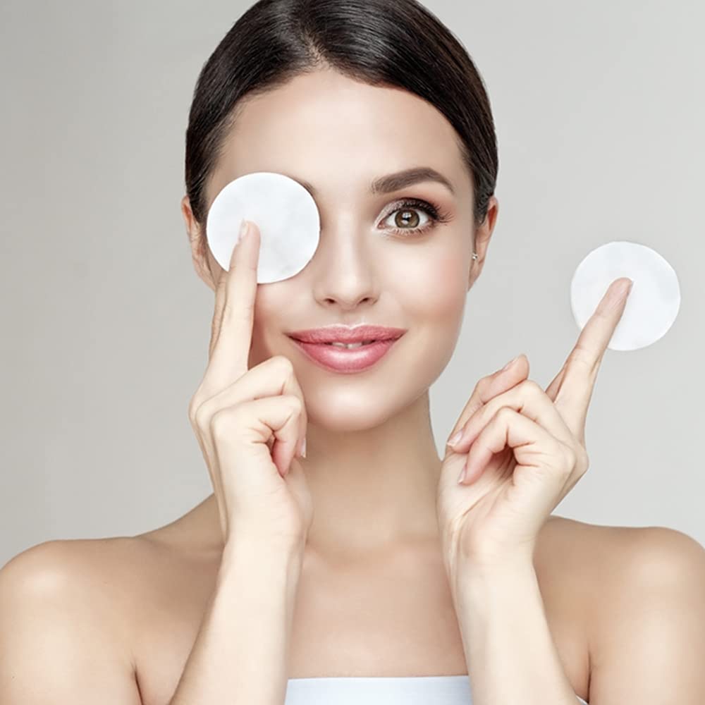 1ABOVE 240-Pack Round Cotton Wool Pads: 100% Pure Cotton for Gentle Facial Cleansing & Makeup Removal 7