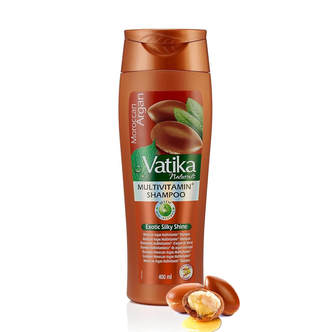 Vatika Naturals Moroccan Argan Anti-Breakage Shampoo for Moisture & Luster - 400 ml