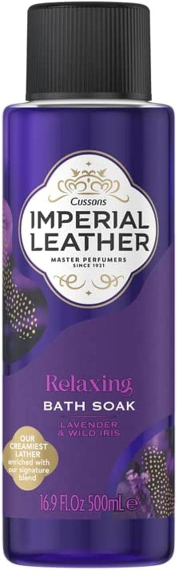 Imperial Leather Relaxing Bath Solution for Dry Skin with Lavender/Iris Scent