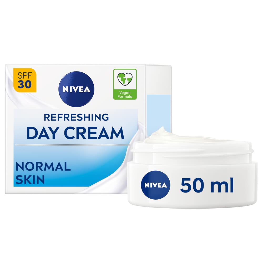 NIVEA Refreshing Day Cream 50ml with SPF 30 Protection and 24 Hour Moisture