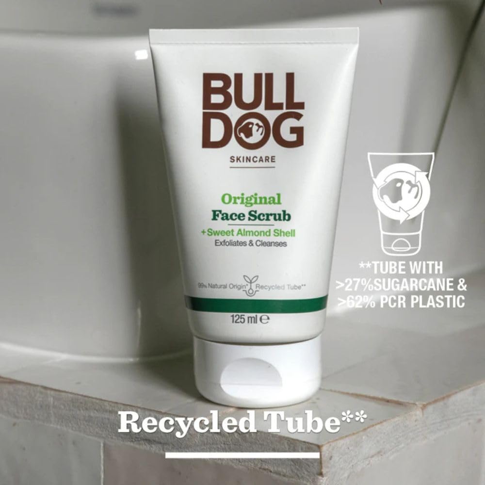 BULLDOG SKINCARE Original Gesichtspeeling für Männer, Peeling mit Mandelschalen, 125 ml 5