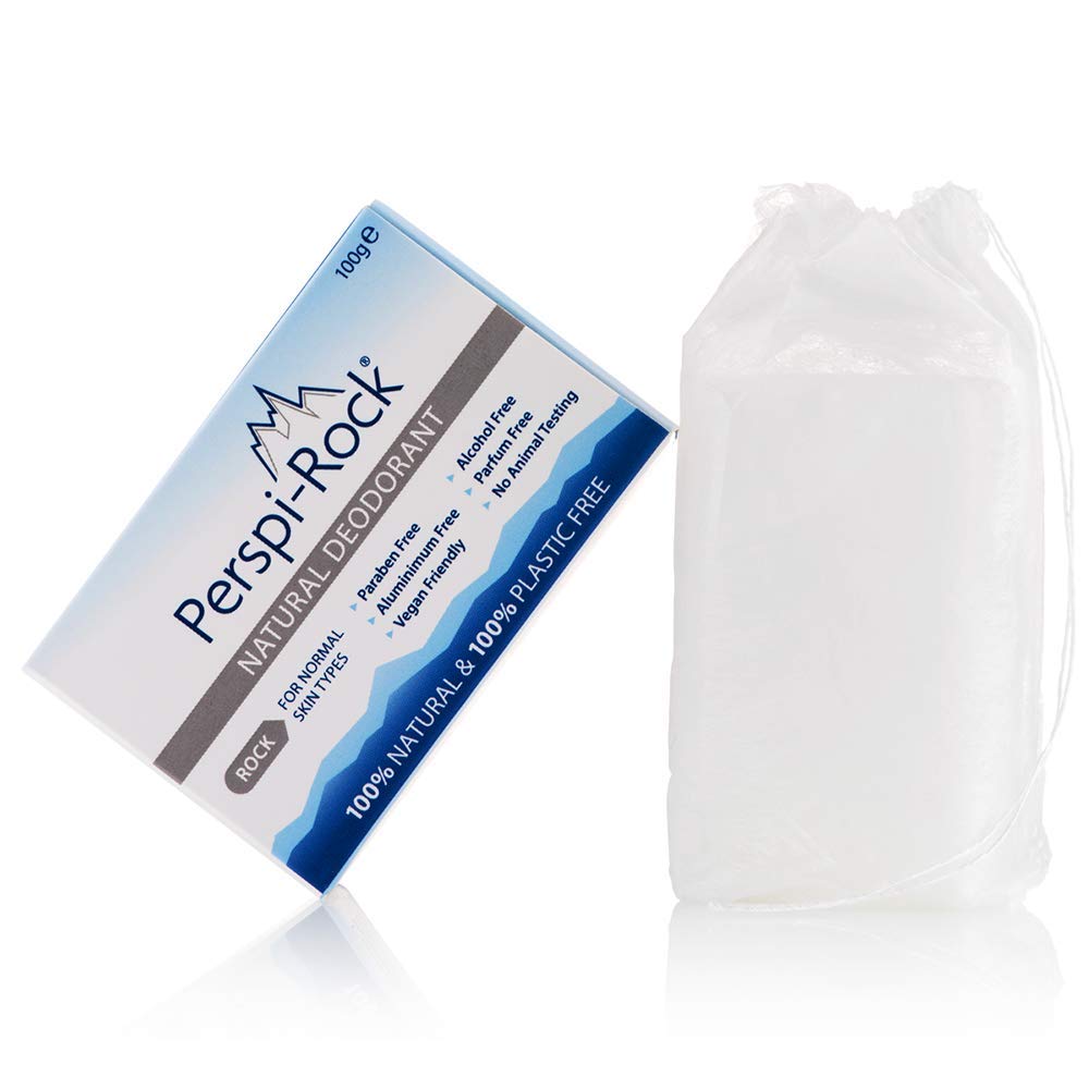 Perspi-Rock Natural Deodorant Rock 100g - 100% Plastic-Free & Chemical-Free