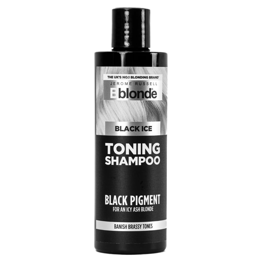 Jerome Russell Bblonde Black Ice Toning Shampoo | Kühlendes, eisiges Toner für helle