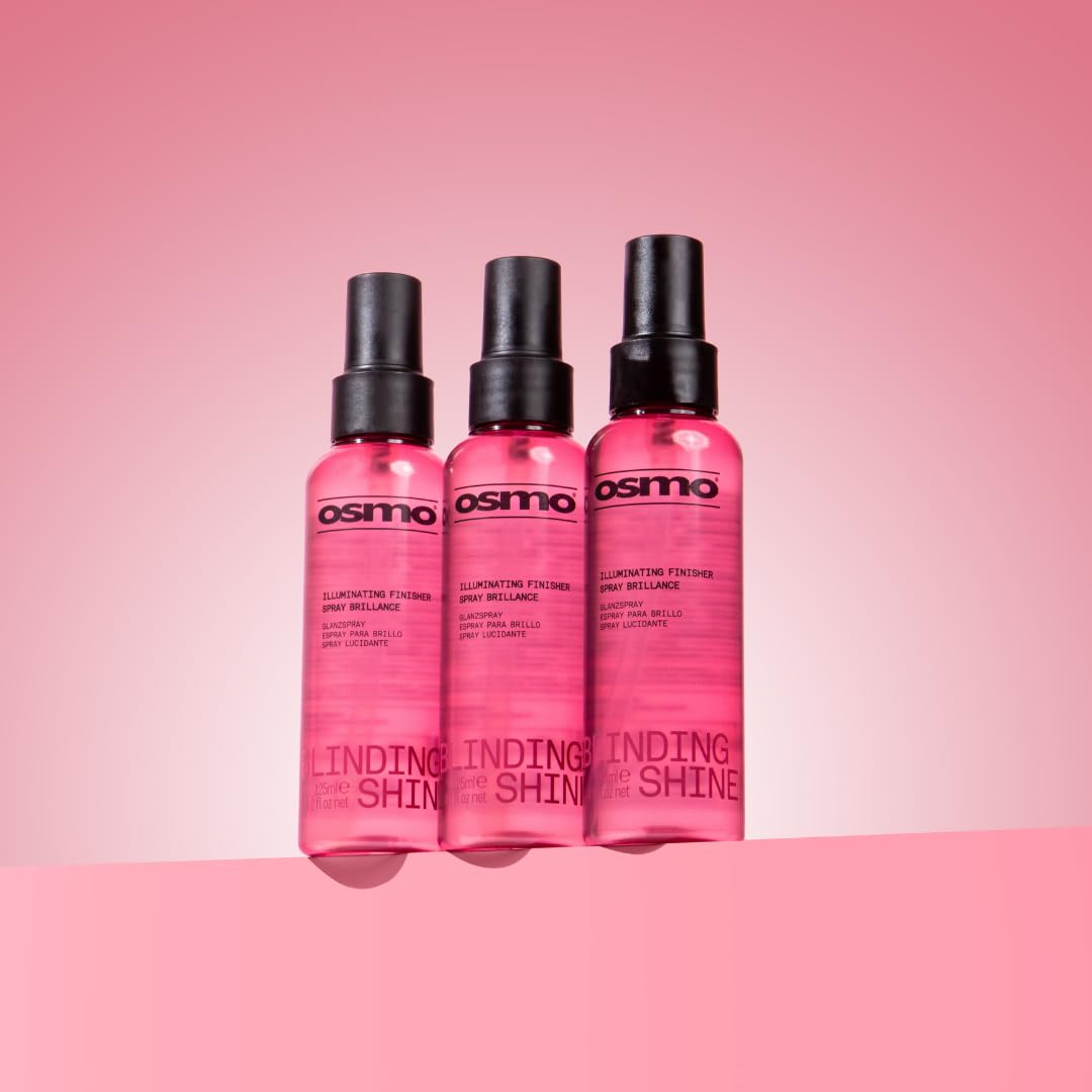 OSMO Blinding Illuminating Finisher Spray | High Gloss Frizz Control with Moringa Oil & Silk Protein 8