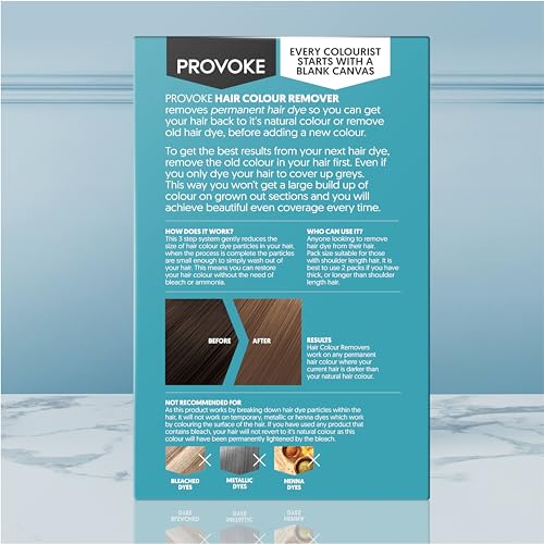 PROVOKE Max Strength Hair Color Remover for Permanent Dye Removal