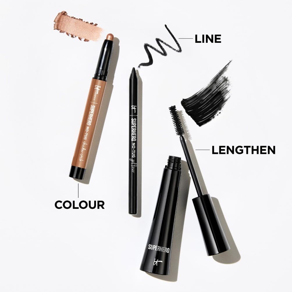IT Cosmetics Superhero Mascara for Volumizing and Lengthening Lashes with Bio 9
