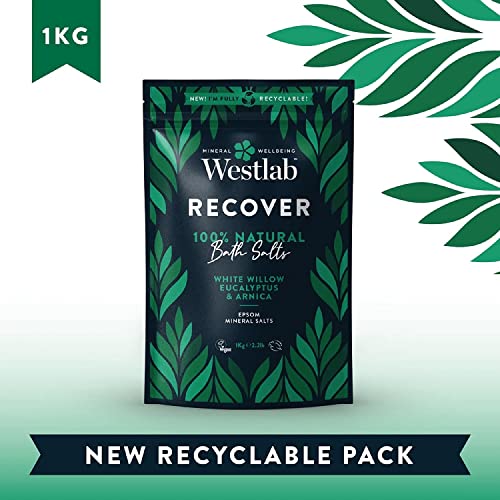 Westlab Recover Epsom Salts with White Willow & Eucalyptus for Muscle Recovery (1kg) 4