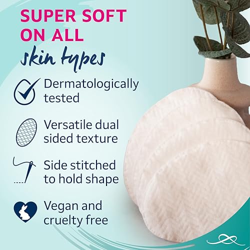 Lil-Lets Cotton Wool Oval Pads, 50 Count, Certified Organic, 100% Pure Cotton Wool 3