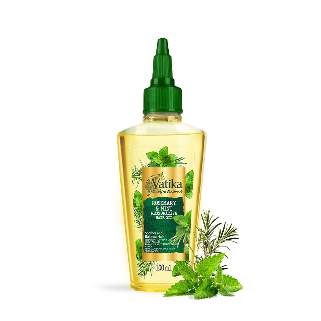 Vatika Afro Naturals Rosemary & Mint Restorative Hair Oil - 100 ml for Balanced Hair Care