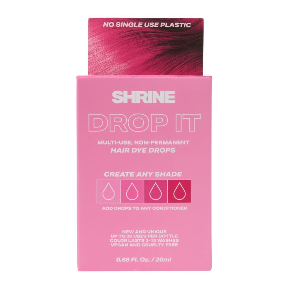 Shrine Drop It PINK Semi-Permanent Vegan Hair Dye Drops | Customisable