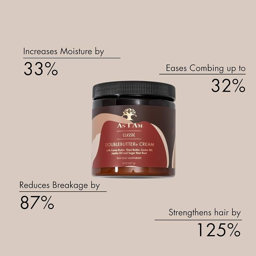 As I Am DoubleButter Cream Rich Daily Moisturizer for Coils and Curls, 227g/8 oz 6