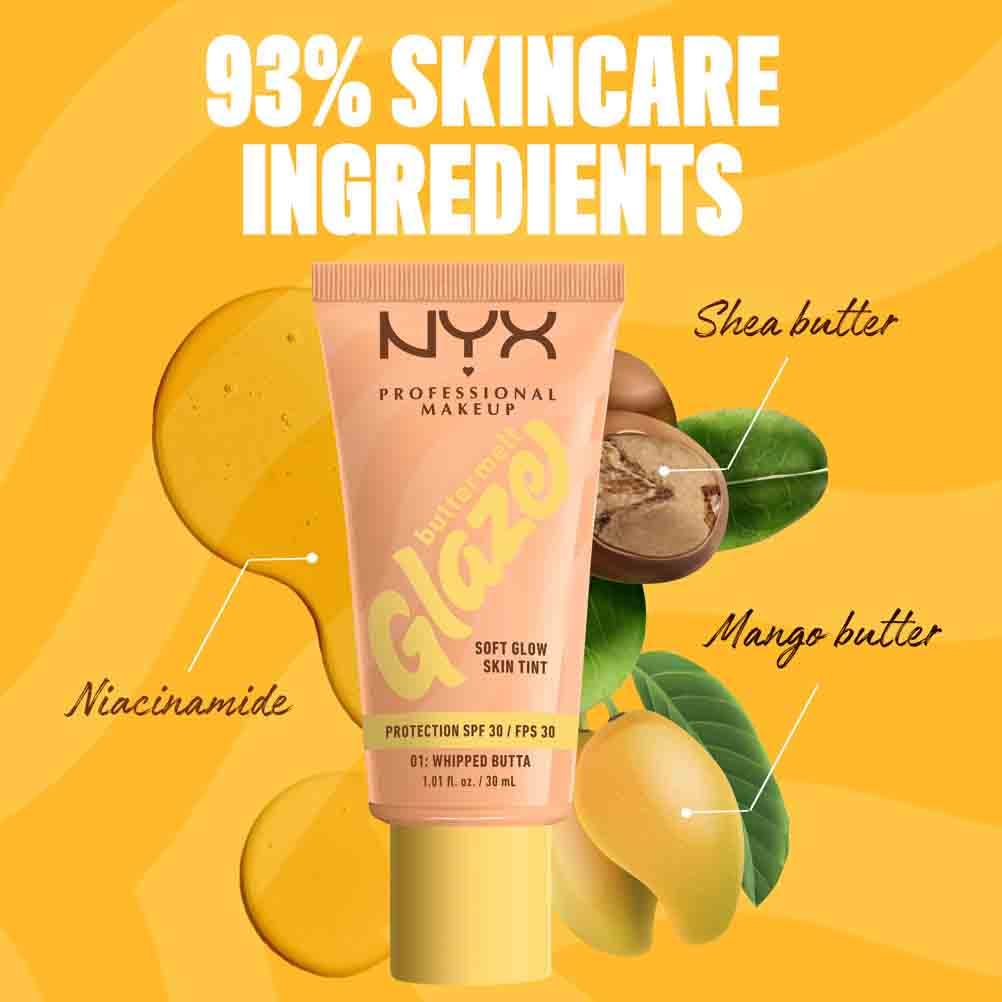 NYX Professional Makeup Skin Tint with SPF 30 for Glazed Donut Finish 5