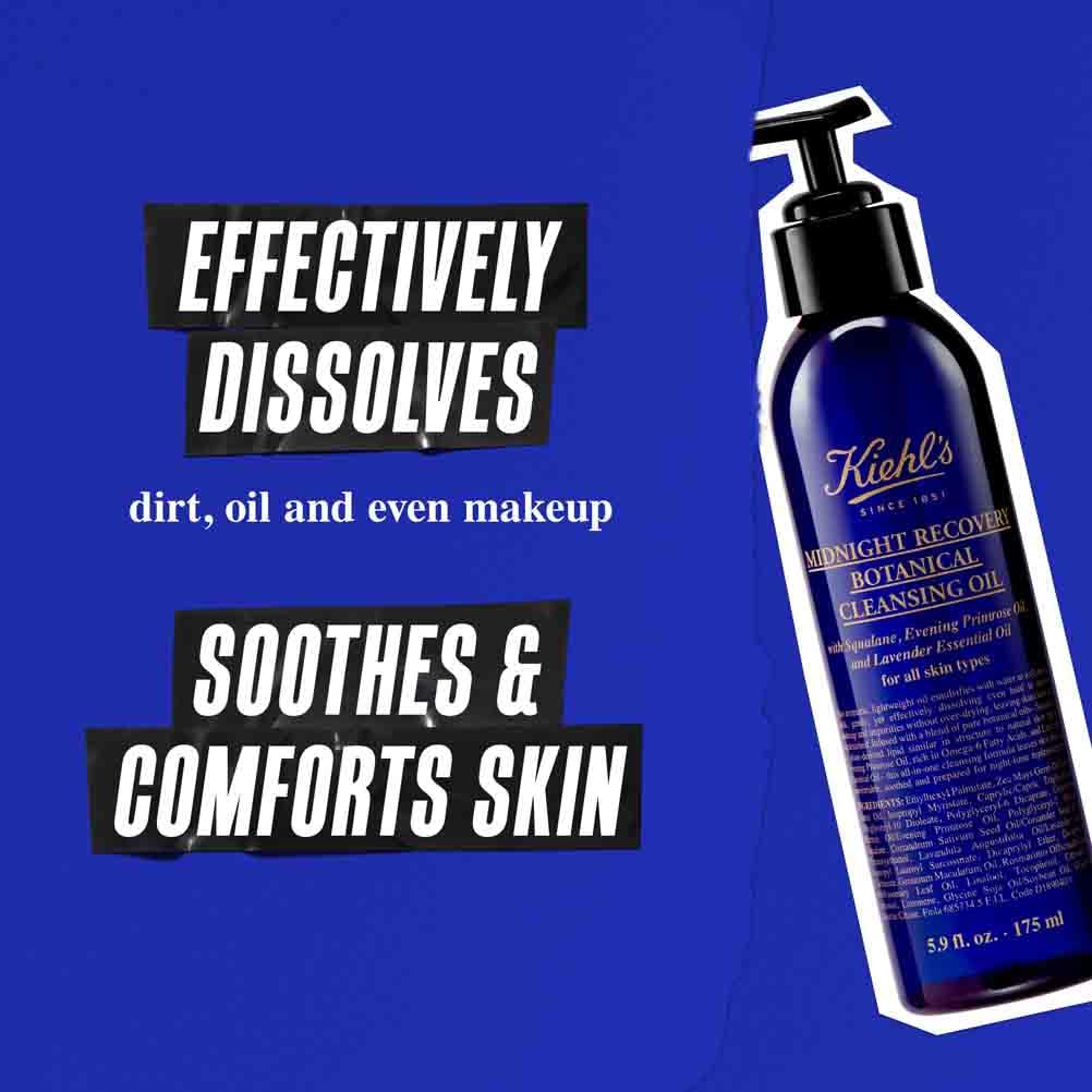 Kiehl's Midnight Recovery Botanical Cleansing Oil for Makeup Removal 3