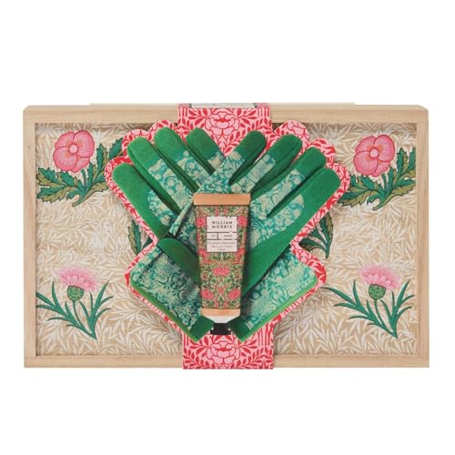 William Morris At Home Strawberry Thief Gardening Gloves & Hand Recovery Cream Set