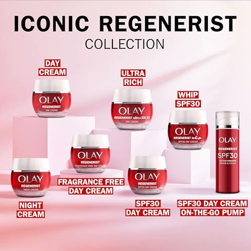 Olay Regenerist Whip Day Face Cream with SPF 30 Lightweight Anti-Wrinkle & Firming 10