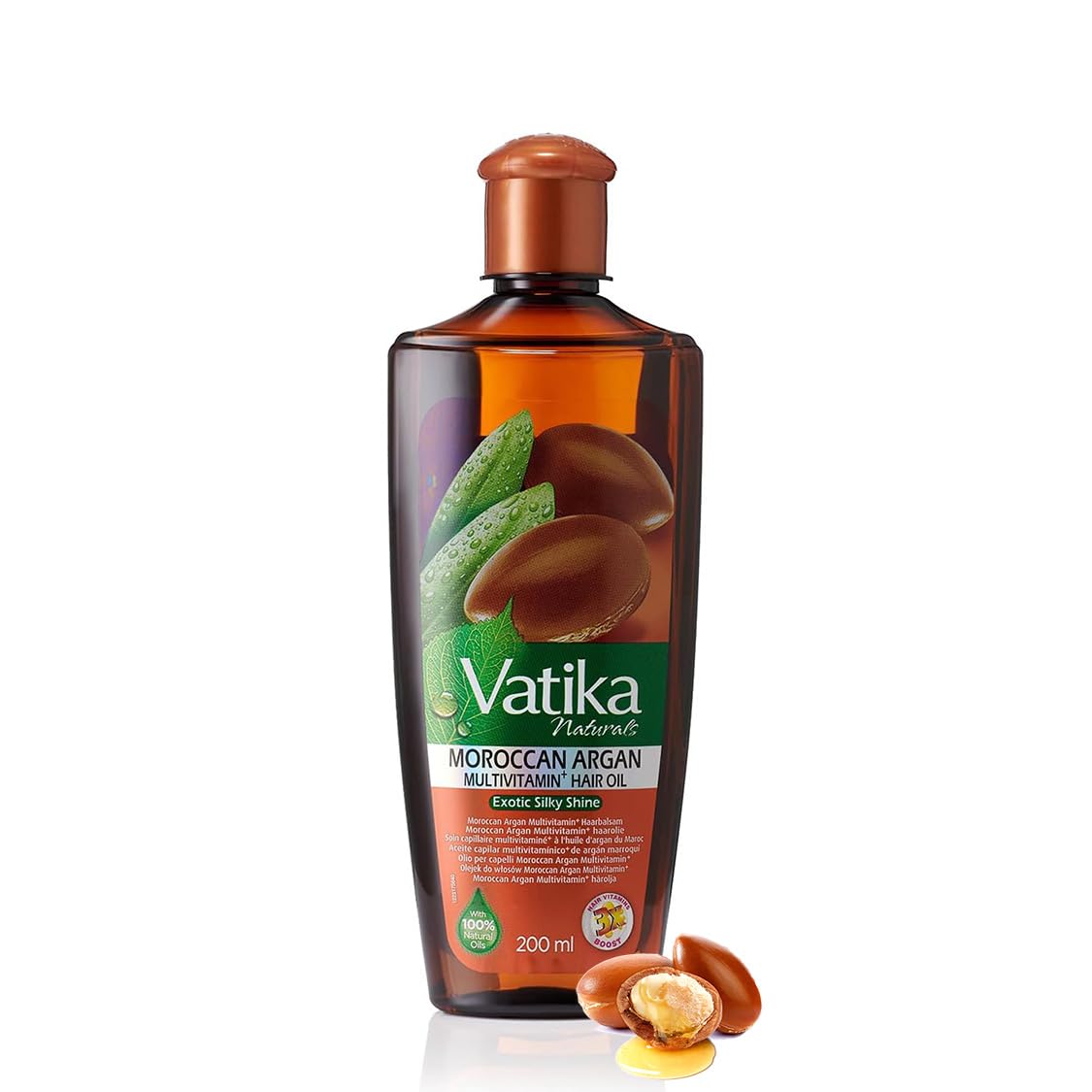 Dabur Vatika Naturals Enriched Hair Oil with Exotic Moroccan Argan Oil, 200 ml