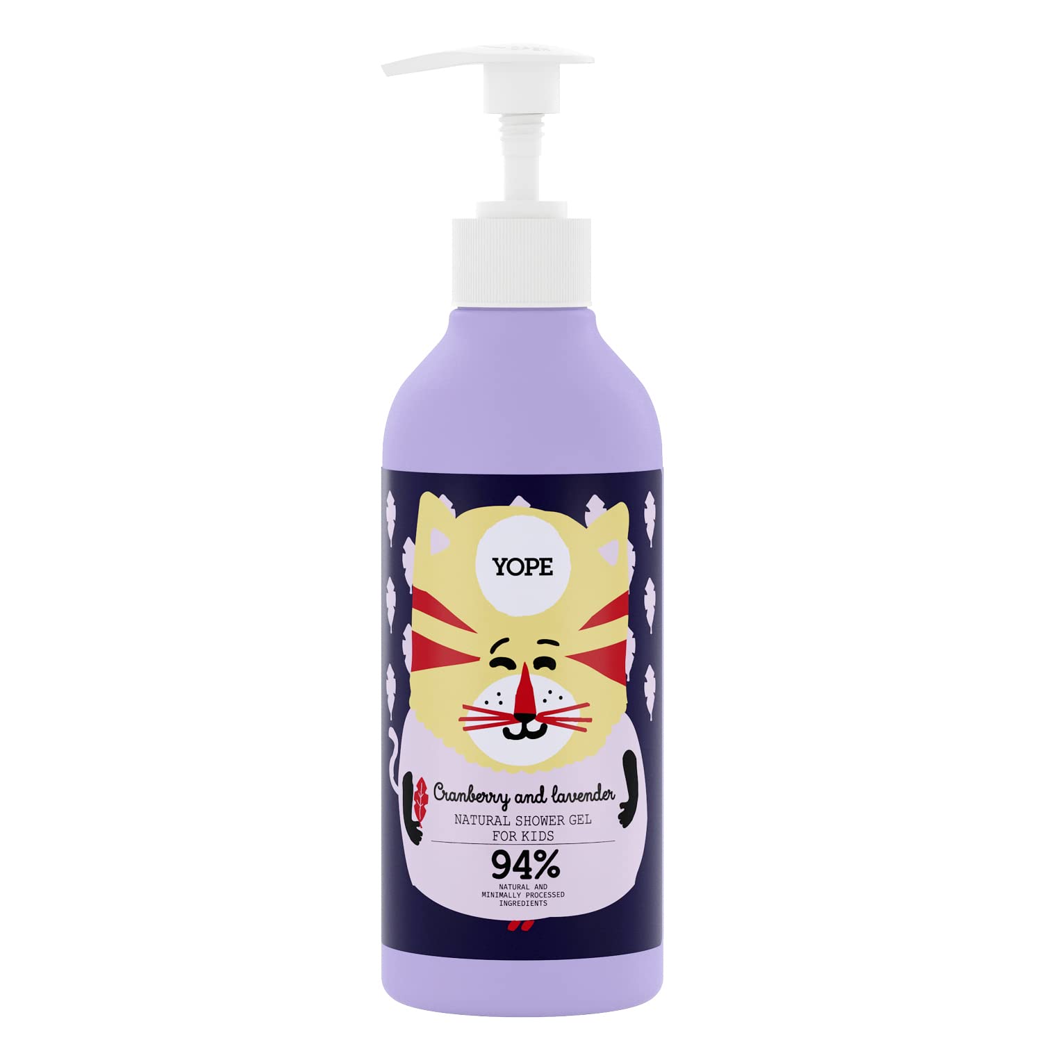 YOPE Natural Kids Shower Gel with Cranberry Extract and Vitamin C
