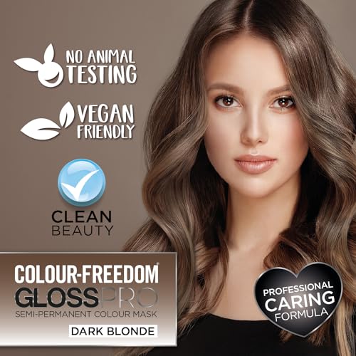 Knight & Wilson Colour Freedom Gloss Pro Dark Blonde Semi-Permanent Hair Colour Mask 150ml with PurePlex 4