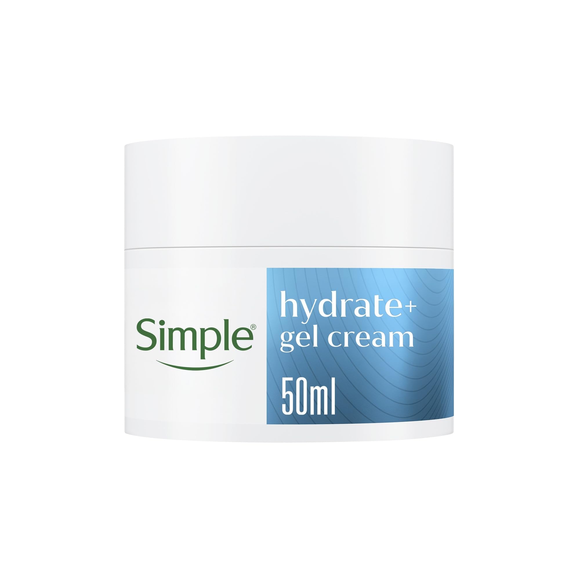 Simple Hydrate+ Gesichtscreme mit feuchtigkeitsspendenden Wirkstoffen und Hyaluronsäure für
